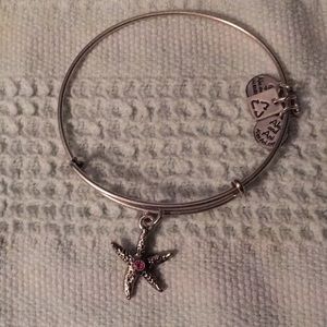 Alex and Ani starfish bangle in silver